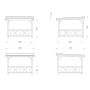 Palmako pavillon Lenna 301 Connect ubehandlet 8,3 m²