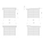 Palmako pavillon Lenna Connect 302 ubehandlet 8,3 m²