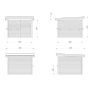 Palmako pavillon Lenna Connect 303 ubehandlet 8,3 m²