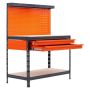 Regalux arbejdsstation stål orange 152,5x120x60 cm