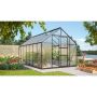 Vitavia drivhus Merkur 11,5 m² sort 6 mm poly