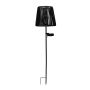 Solar spydlampe sort Ø21 cm