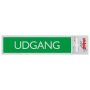 Pickup skilt udgang alu look 165x44 mm