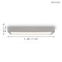 Eglo LED-plafond Molay sølv/hvid 28,5x28,5x2,8 cm