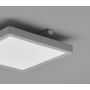 Eglo LED-plafond Molay sølv/hvid 28,5x28,5x2,8 cm