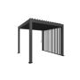 Biohort sidevæg til pergola str. 3x3 mørkegrå