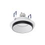 Eglo Carosso indbygningsspot GU10 Ø9,3cm hvid/sort 