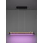 Eglo Kokomo-z pendel LED dæmpbar RGBTW sort/træ 99 cm 