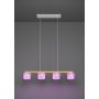 Eglo Portico-Z pendel LED RGBTW 4x500lm stål/glas 88 cm