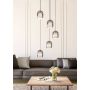 Eglo Ciampino klynge 5xE27 sort/sort transparent