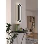Eglo LED-væglampe Macchioni sort m/krystaleffekt 40x12 cm