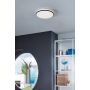 Eglo LED-plafond Margidore hvid/sort 2250 lm Ø34 cm
