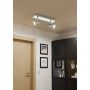 Eglo Rottelo spotlampe GU10 2x4,6W børstet stål/krom 28x7 cm