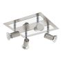 Eglo Rottelo spotlampe GU10 4x4,6 W børstet stål/krom 26x24 cm