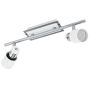 Spotskinne Davida LED 2 L krom/hvid - Eglo