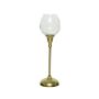 Decoris vindlys glas guld 36 cm 