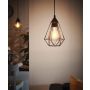 Eglo loftlampe pendel Tarbes sort