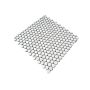 Mosaik Penny Round Uni hvid blank 32x30,5 cm 