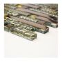 Mosaik Interlock krystal og glas guld 33,8 x 29,8 cm