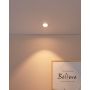 Eglo LED indbygningsspot Saliceto hvid/alu 6 W Ø8,8 cm 