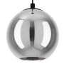 Eglo klyngependel Ariscani røgfarvet/sort 10x40 W E27 Ø65,5 cm 