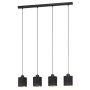 Eglo Esteperra langbordslampe 4L L94cm sort/guld