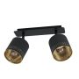 Eglo Esteperra 2xE27 spotlampe sort/guld
