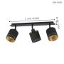Eglo Esteperra 3xE27 spotskinne sort/guld