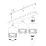 Eglo Esteperra 3xE27 spotskinne sort/guld
