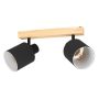 Eglo Batallas spotlamper 2xE27 træ/sort 