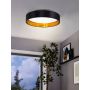 Eglo loftlampe Maserlo 2 sort/guld Ø38x9 cm