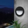 Eglo Aracena ude indbygningsspot væglampe Ø125 2,5W 300lm 4000K IP65 sort
