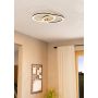 Eglo Maccles bordlampe E27 sort/natur