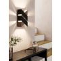 Eglo væglampe Gurare 125x240 2x2,5W 360lm mocca/sort