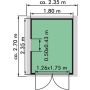 Luoman redskabsrum Lillevilla +3 4,23 m²