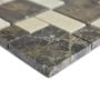 Mosaik Combi Stone brun/creme 30,5x30,5 cm