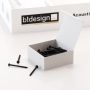 b!design skrue t/akustikpanel sort 50 stk.