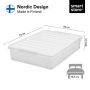 SmartStore bedroller 79x59cm hvid