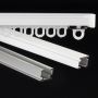Kirsch u-skinne hvid 200 cm