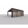 Allview ramme til Cubus dobbelt carport endevæg ekskl. lameller