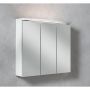 Camargue spejlskab akryl LED hvid 800x702x155 mm