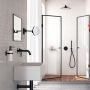 Smedbo sminkespejl Outline sort m/LED-lys 