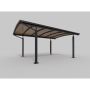 Allview single carport Calux m/LED lys gråsort