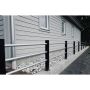 Recal aluminiumsrør grå Ø40 mm 3 stk. til højde 745 mm