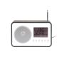 Karlsson FM Radio vækkeur sort træ 19,2 cm