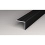 Logoclic afslutningsliste aluminium sort 1000x25x20 mm