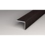 Logoclic afslutningsliste aluminium sort eg 1000x25x20 mm