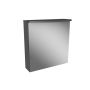 Camargue spejlskab akryl LED grå venstre 600x702x155 mm 