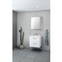 Scanbad spejlskab Select m/elstik 2 låger 64x60 cm - flere farver