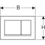 Geberit betjeningsplade Omega 20 square
